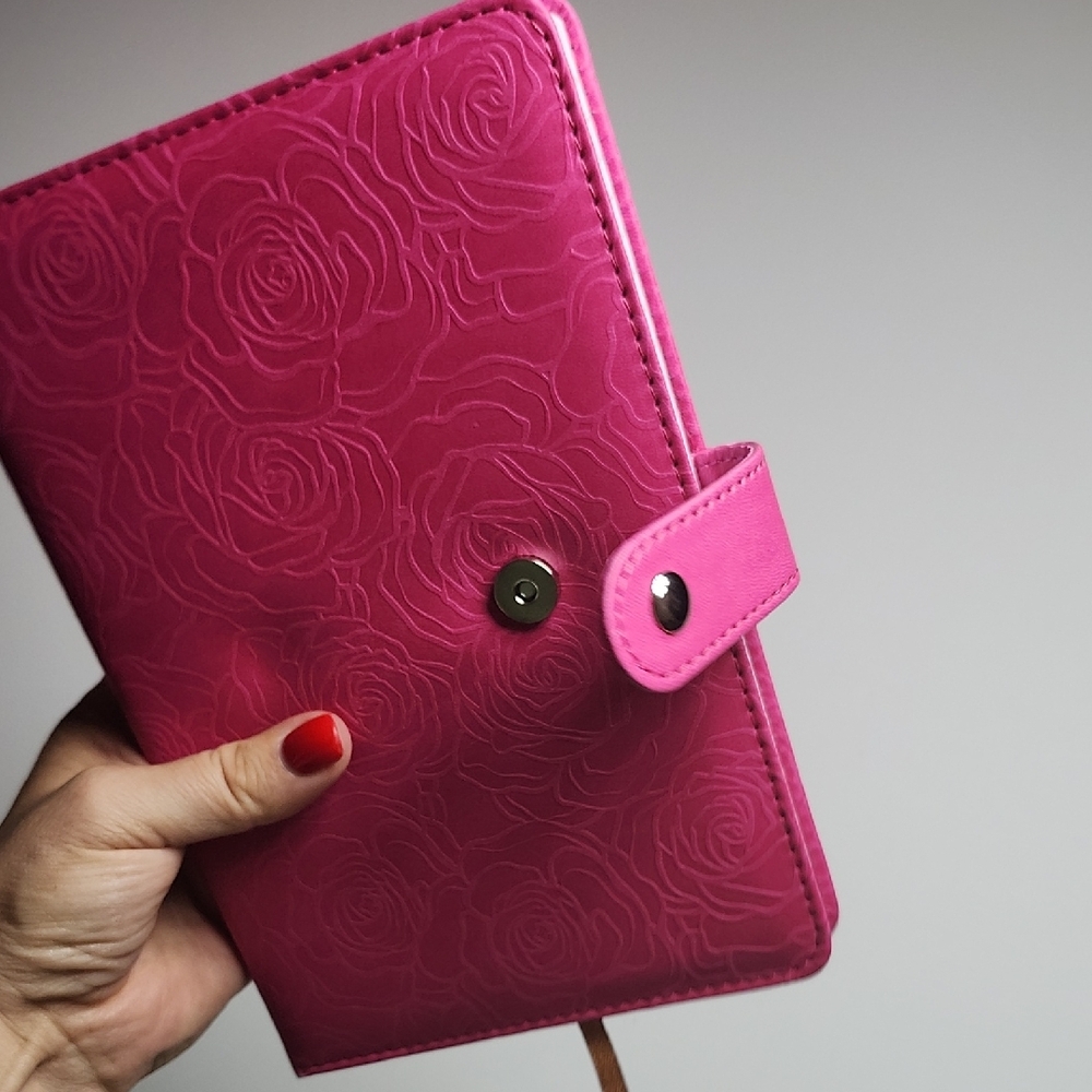 Pink Floral Embossed Notebook - Picture 7 of 9